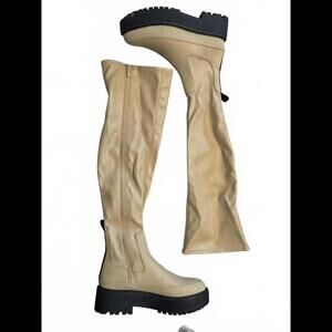 NEW Franco Sarto Janna Stylish Chunky Knee-High Boots size 6